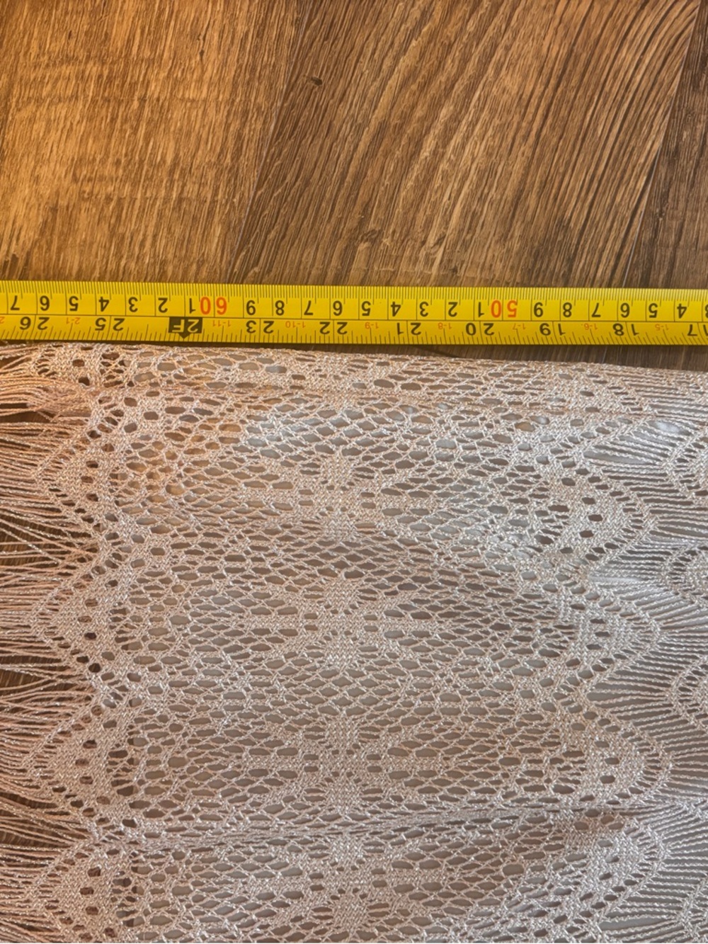⭐️NWT Jessica Simpson Crochet Fringe Dress Size 4 Taupe Boho Festival Beach Mini - Picture 6 of 16